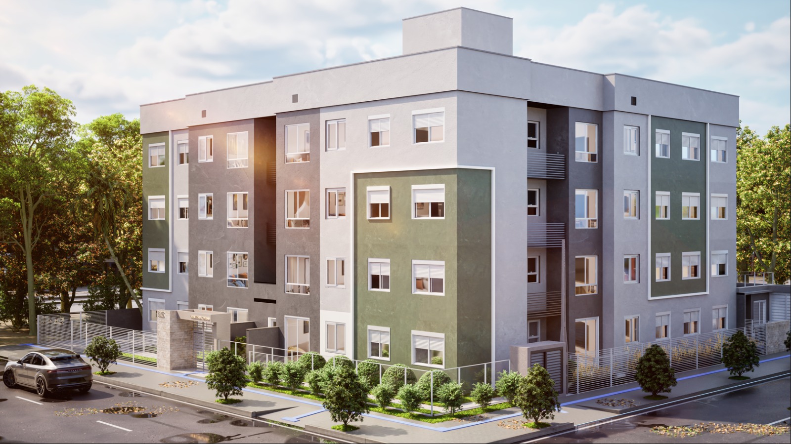 Fachada do Residencial Madrid